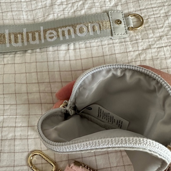 Lululemon Dual Pouch Wristlet in Pink and Silver with Gold Accents - Picture 5 of 5